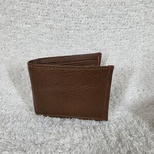 Men's Genuine Leather Bi-Fold Wallet Honey Brown Design Made in Mexico